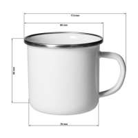 Vorschau: Emaille-Becher "Cozy",300 ml, weiß Vorschau: Emaille-Becher "Cozy",300 ml, weiß