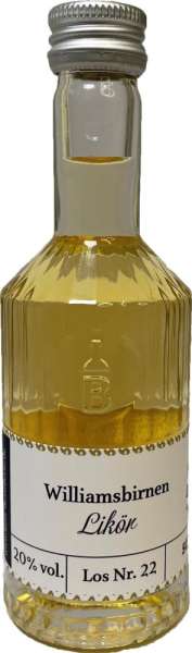 Williams Birnen Likör 50 ml in Tastingflasche, 20 % vol.