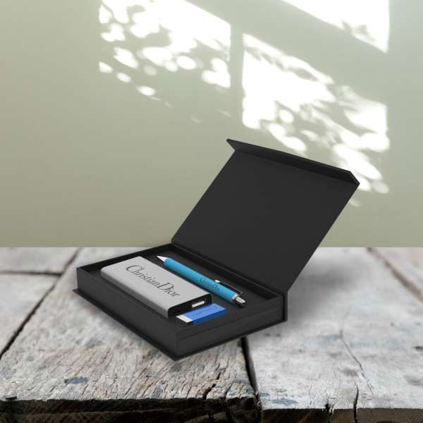 Exclusives Geschenkset Powerbank, USB-Stick, Superior Pen