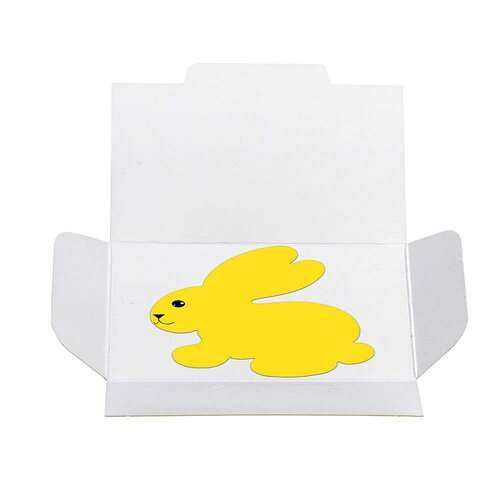 Samenpapier in Klappkärtchen - Ostern