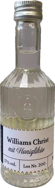 Williams Christ Birne mit Honiglikör 50 ml in Tastingflasche, 37 % vol.