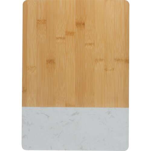 Schneidebrett aus Bambus und Marmor