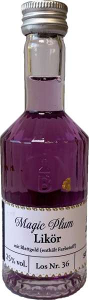 Magic-Plum-Likör 50 ml in Tastingflasche, 25 % vol.