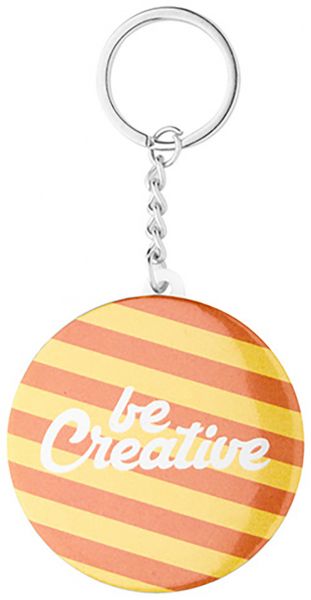KeyBadge Bottle Button-Schlüsselanhänger