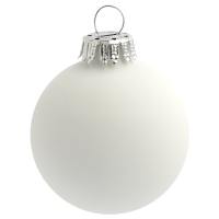 Weihnachtskugel 6 cm einzeln im 2-3fbg. Tampondruck mit Faltkarton