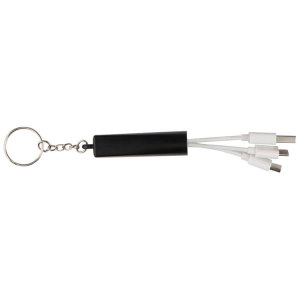 Schlüsselanhänger mit 3 in 1 USB Ladekabel