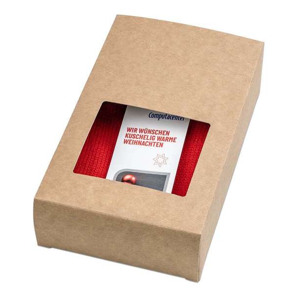 Mini-Wärmflasche - mit Werbekarte