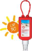 Sonnenschutzspray (LSF 30), 50 ml Bumper rot, Body Label (R-PET)