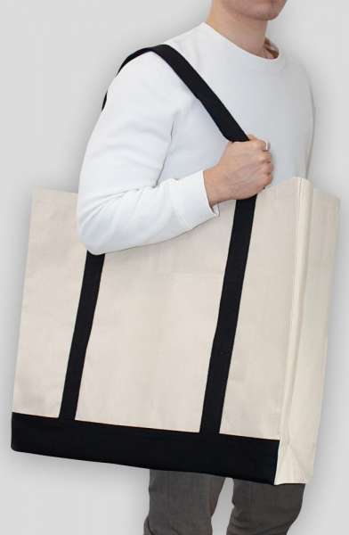 Große Strandtasche Marbella mit Boden- Seitenfalte