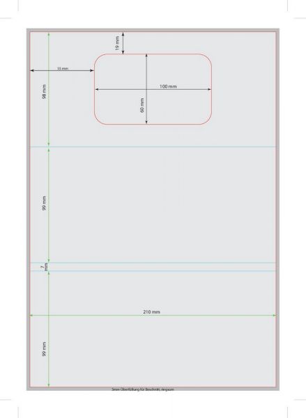 Mini-Arena Karte, Fußballfeld (ohne Kuvert), Zimmerrasen, 1-4 c Digitaldruck inklusive