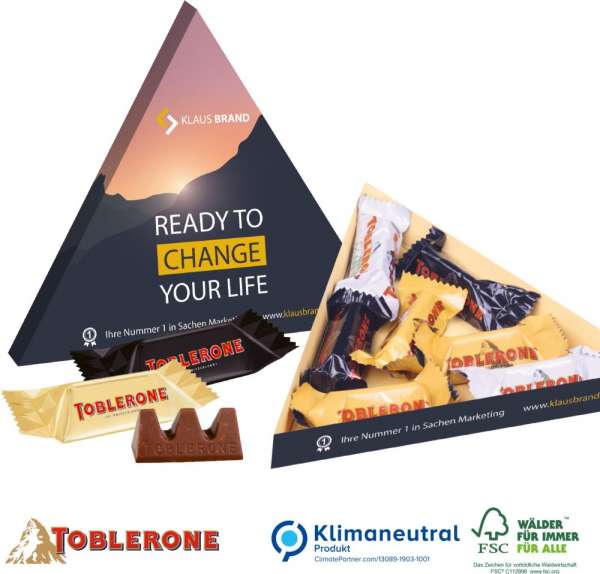 TOBLERONE Minis in Präsentbox Dreieck