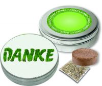 DANKE Dose, Zimmerrasen, 1-4 c Digitaldruck inklusive