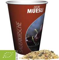 Bio Müsli Sauerkirsche, ca. 50g, Snackbecher Maxi