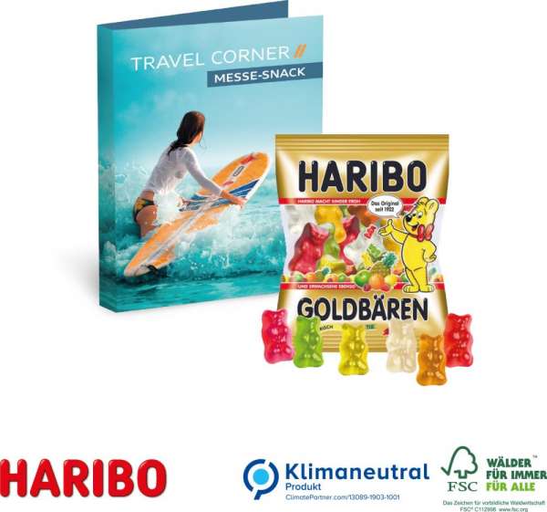 Werbe-Klappkarte Füllung Haribo Goldbär