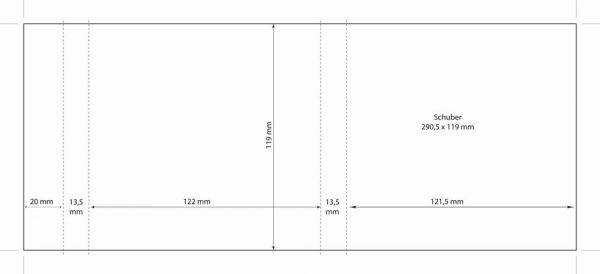 Pflanzsteckbox Natur, Robinie, 1-4 c Digitaldruck inklusive