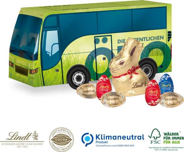 Lindt 3D Präsent Bus süßer Füllung