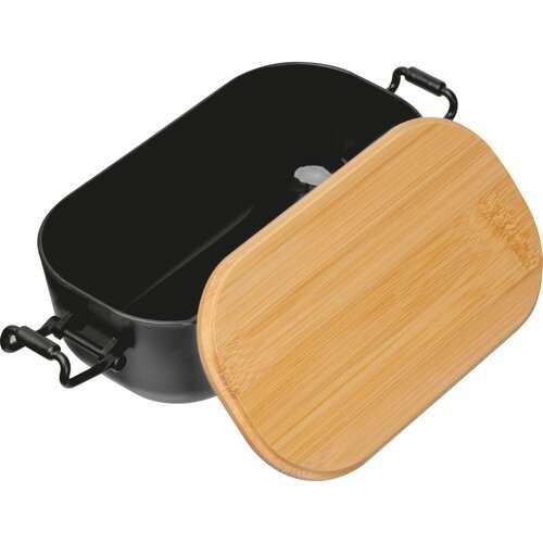 Lunchbox mit Bambusdeckel und Bügelverschluss
