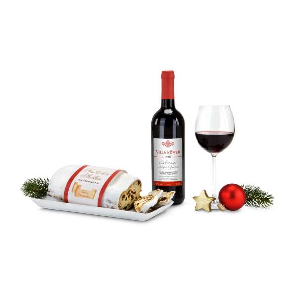 Präsentset Rotwein & Stollen