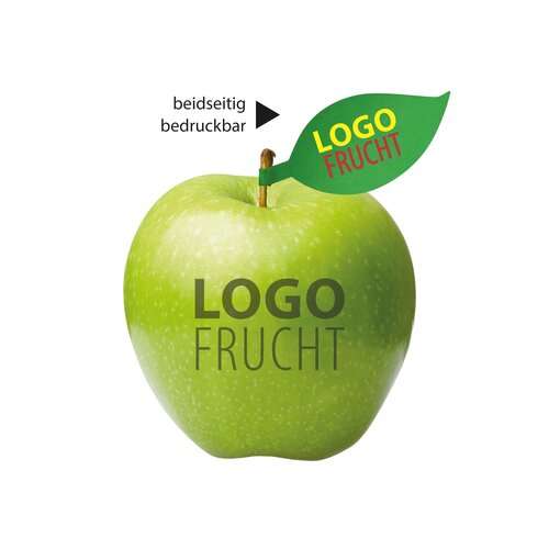 LogoFrucht Apfel grün + Apfelblatt