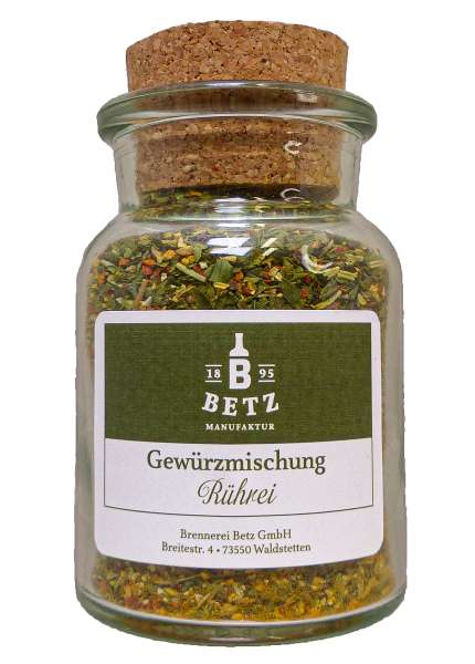 Gewürzglas mit Korken &quot;Rührei-Gewürzmischung&quot; 70g