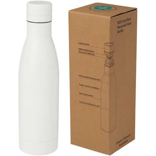 Vasa RCS-zertifizierte Kupfer-Vakuum Isolierflasche aus recyceltem Edelstahl, 500 ml