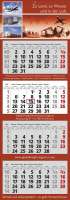 4 Monats-Wandkalender Classic 4, 7-sprachig