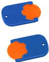 Chip orange, Chiphalter blau