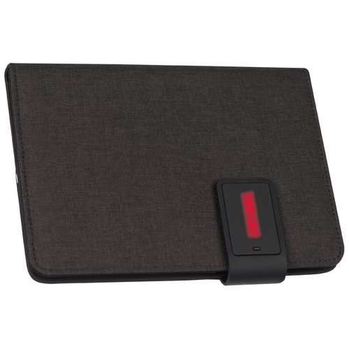 A5 Schreibmappe mit integrierter Powerbank (4.000 mAh) und LED