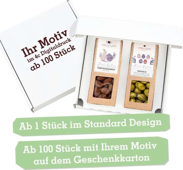 2 Ostersnacks im weißen Geschenkkarton