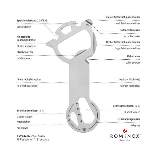 ROMINOX® Key Tool Snake Frohe Ostern