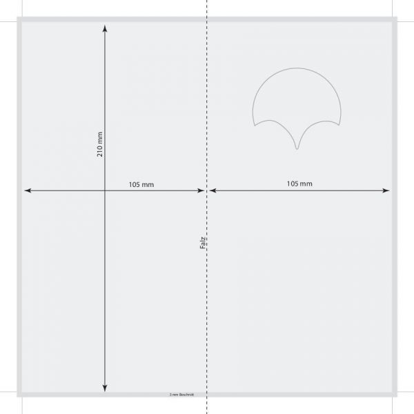 Lichtstunden-Karte, inklusive Kuvert, 1-4 c Digitaldruck inklusive
