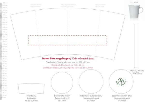 Porzellanbecher Bern