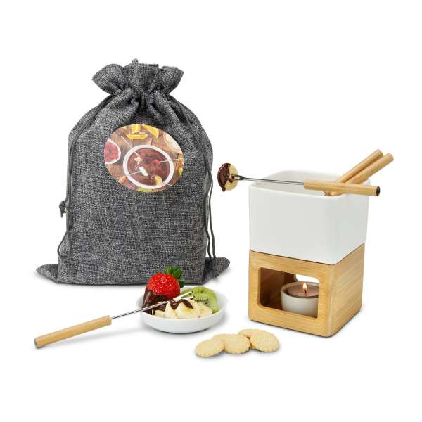 Präsentset Schokofondue im Beutel