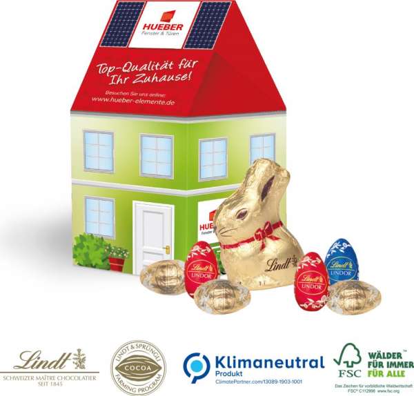 Lindt 3D Präsent Haus süßer Füllung