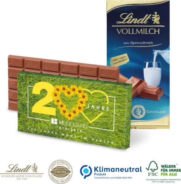 Premium Schokolade von Lindt, 100 g