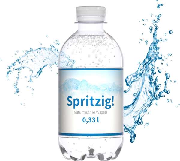 Wasser, 330 ml, spritzig