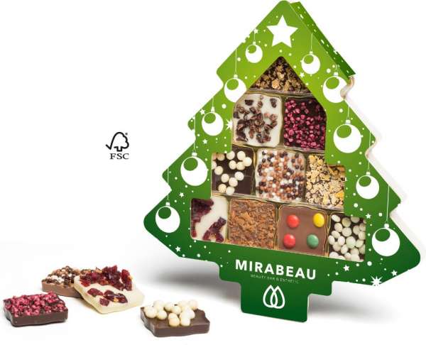 Schokini Weihnachtsbaum 85g individuell mit 4c Druck