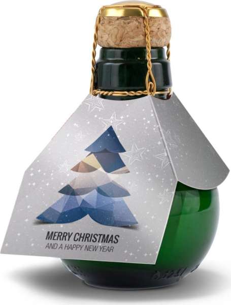 Präsentset Kleinste Sektflache: Merry Christmas