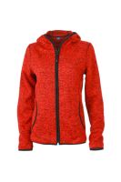 red-melange/black