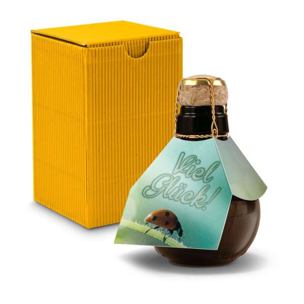 Kleinste Sektflasche der Welt! Viel Glück