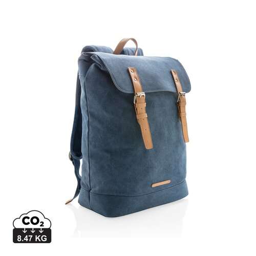 Canvas Laptop-Rucksack, PVC-frei
