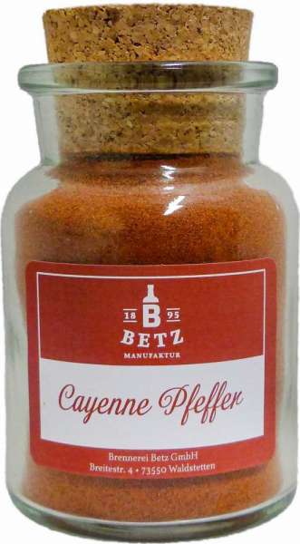 Cayenne Pfeffer im Korkenglas, 70 g