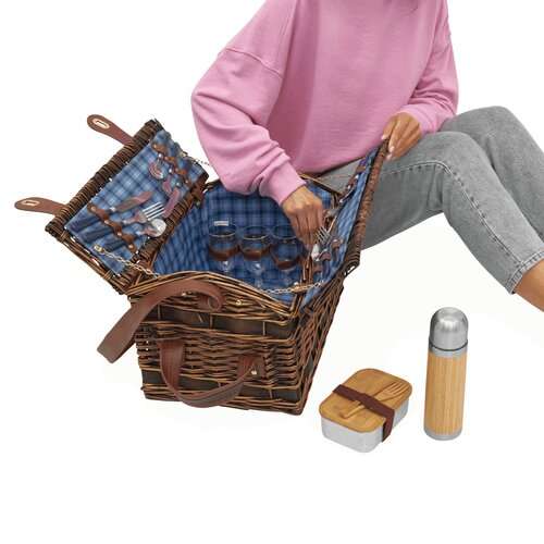 SUMMERTIME - Weiden-Picknickkorb
