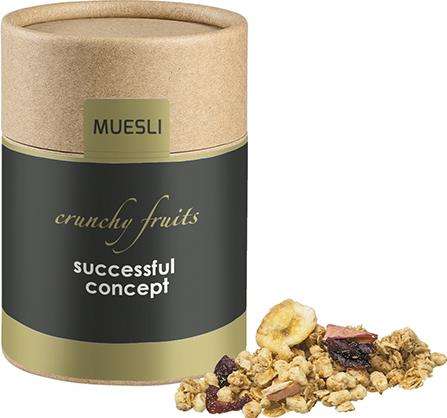 Müsli Knusper Früchte, ca. 50g, Eco Pappdose Midi