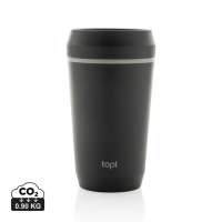 Topl-Becher aus rec. Kunststoff mit 360-Grad-Deckel 354ml