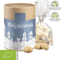 Bio Weihnachts Kokos Kekse, ca. 100g, Eco Pappdose Maxi