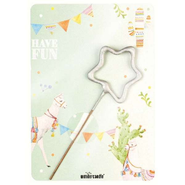 Wondercandle Mini mit Wondercard - Baum, gold