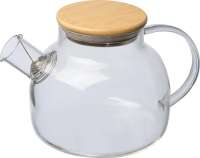 Glaskanne mit Bambusdeckel, 1.000ml