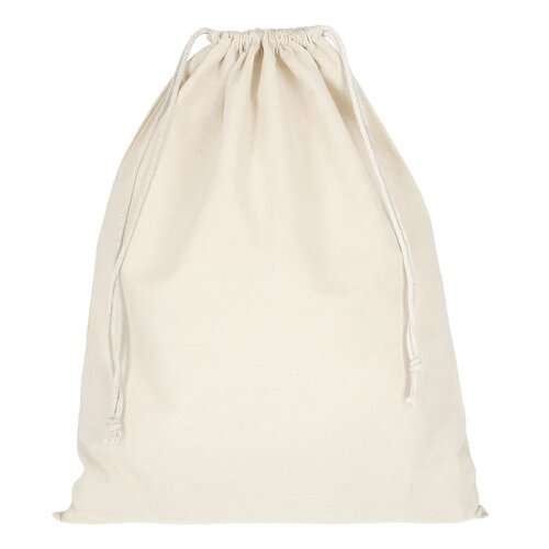 Baumwollbeutel mit doppeltem Kordelzug - 140 g/m² - 40 x 50 cm