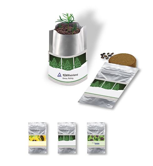 Plant-Bag Sonne, Zwergsonnenblume, 1-4 c Digitaldruck inklusive